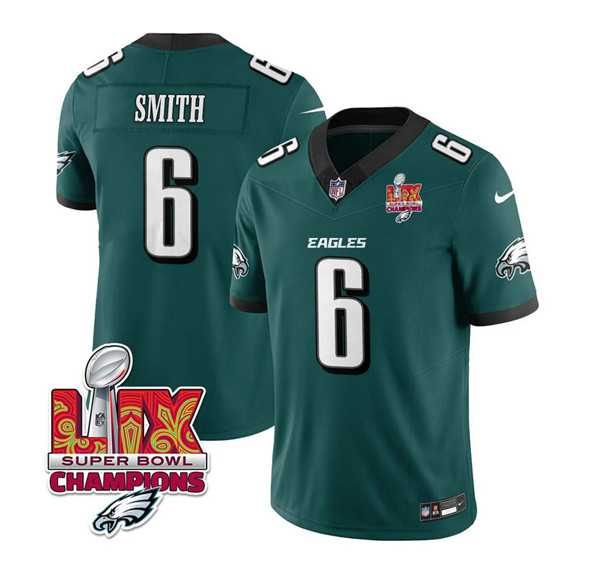 Men & Women & Youth Philadelphia Eagles #6 DeVonta Smith Green 2025 Eagles Logo Super Bowl LIX Patch New F.U.S.E. Vapor Limited Stitched Jersey Dzhi,We sell and wholesale Men & Women & Youth Philadelphia Eagles #6 DeVonta Smith Green 2025 Eagles Logo Super Bowl LIX Patch New F.U.S.E. Vapor Limited Stitched Jersey Dzhi on line form chian!